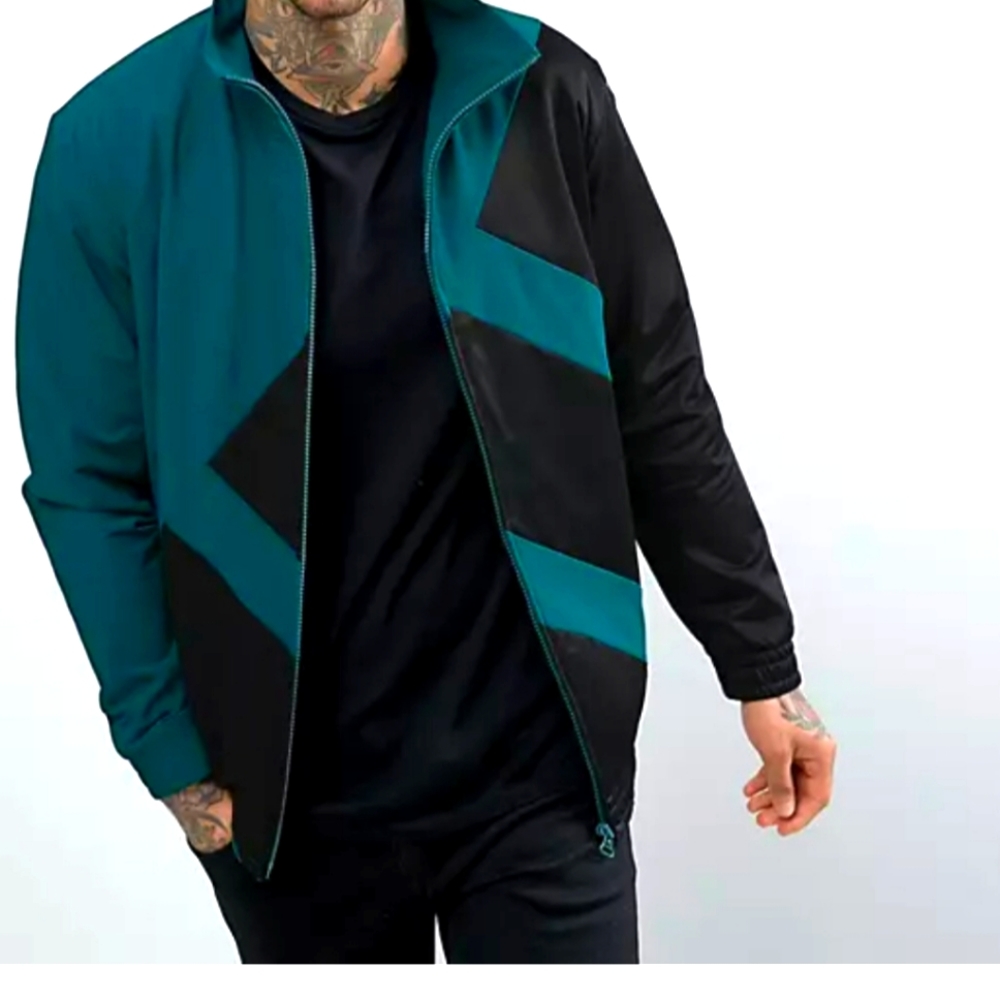 Adidas EQT Bold 2.0 Retro Men's Track Jacket, Black/Green large